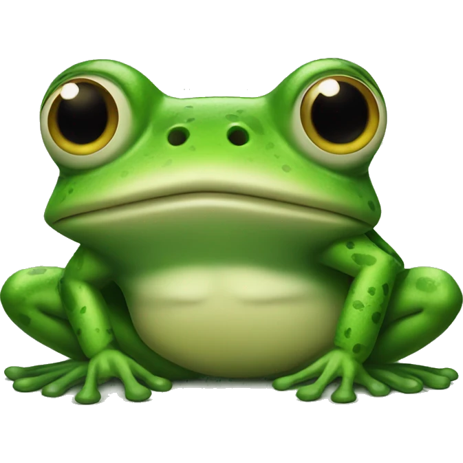 Frog with  fake leg  emoji