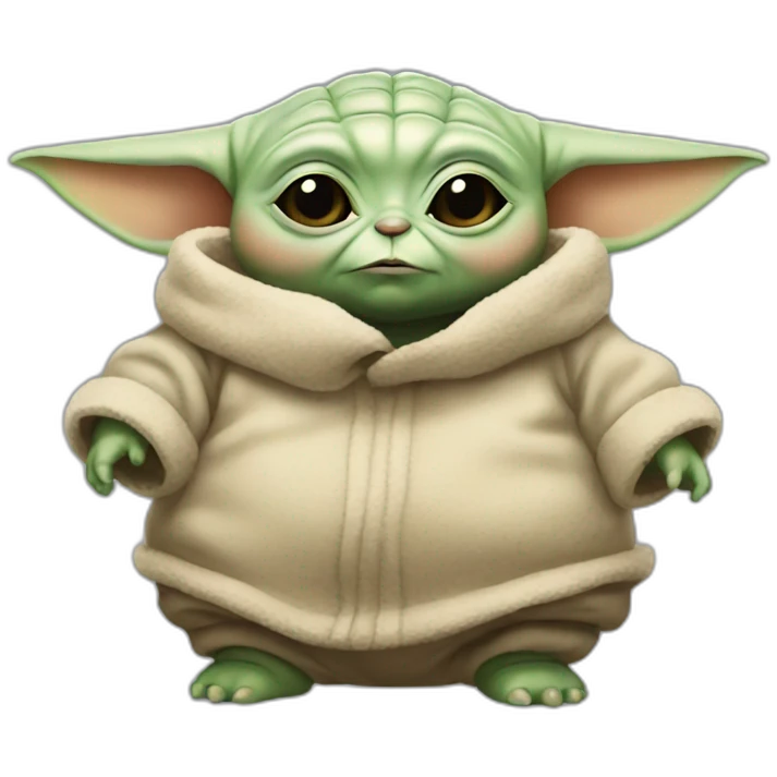 Very Fat baby yoda emoji