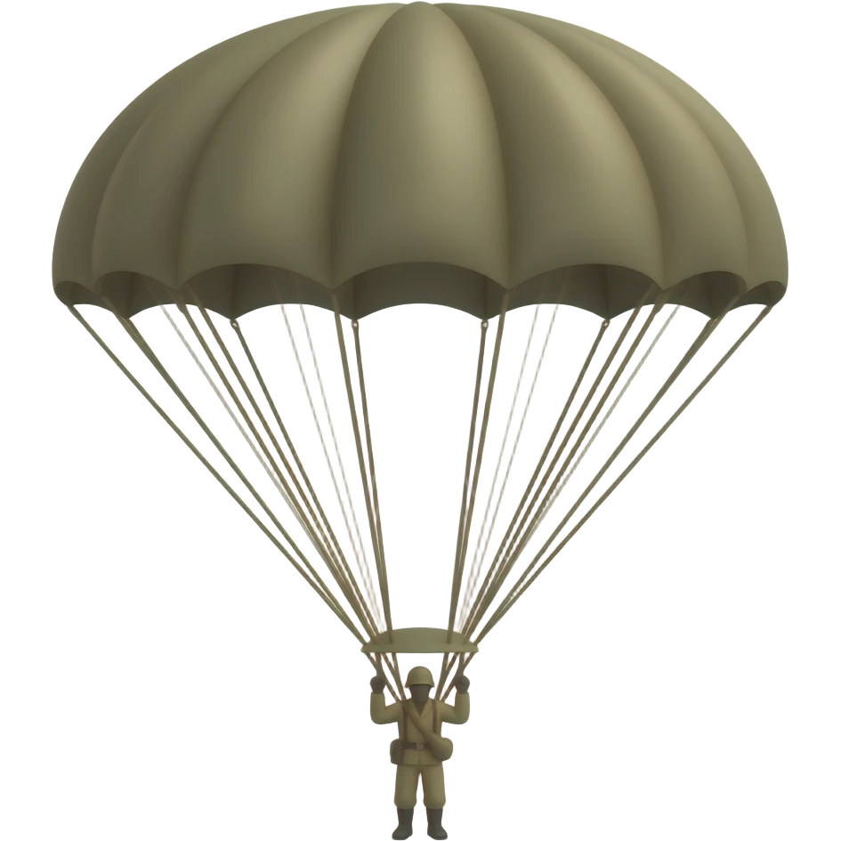 WWII parachute emoji