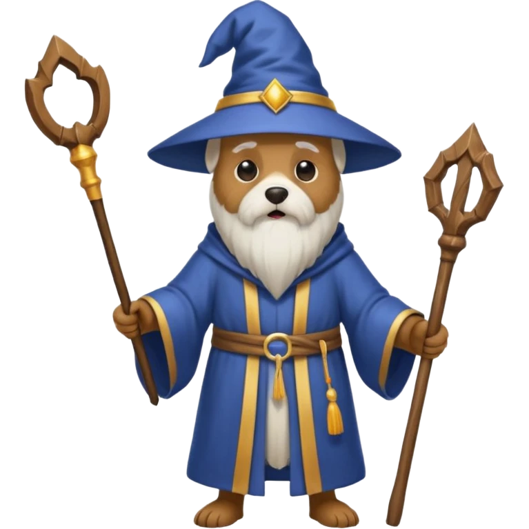 Dog wizard emoji