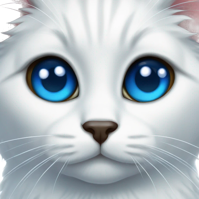 Spanish corsair antho white cat blue eyes emoji