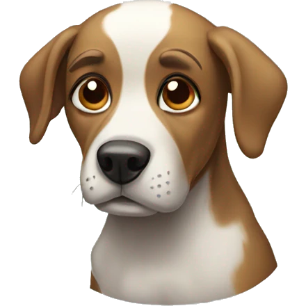 Sick dog emoji