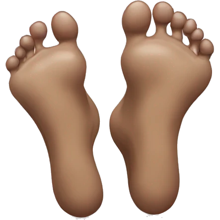 foot with eyes and legs emoji