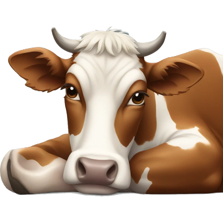 COW LAYING DOWN emoji