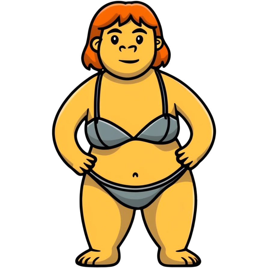 neanderthal cloth bra emoji