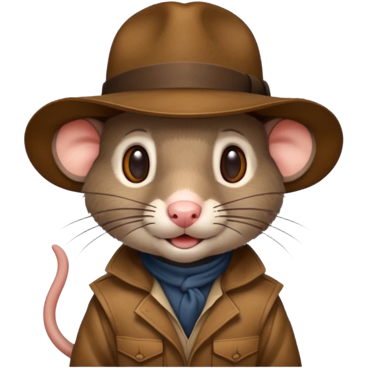 🐀 wearing Indiana jones hat emoji