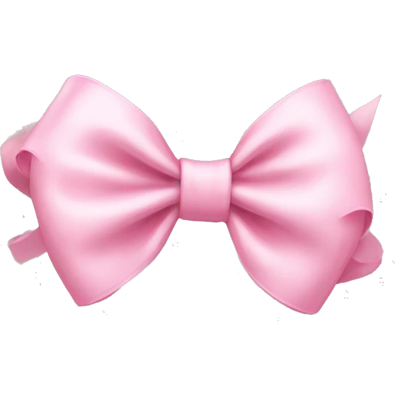Baby pink bow emoji