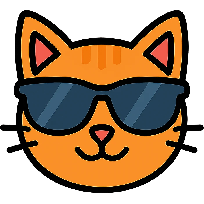 cat wearing sunglasses emoji