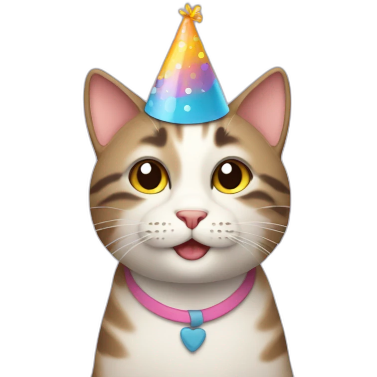 happy birthday cat emoji