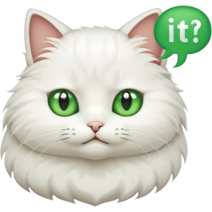 cat with speech bubble saying  "i hate it here" emoji