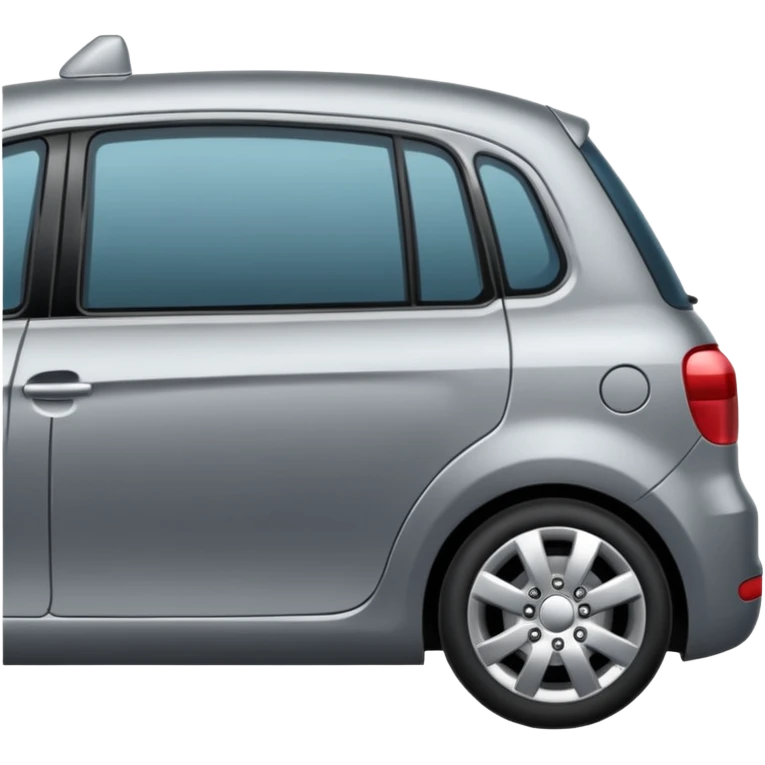 only one gray car side door  emoji