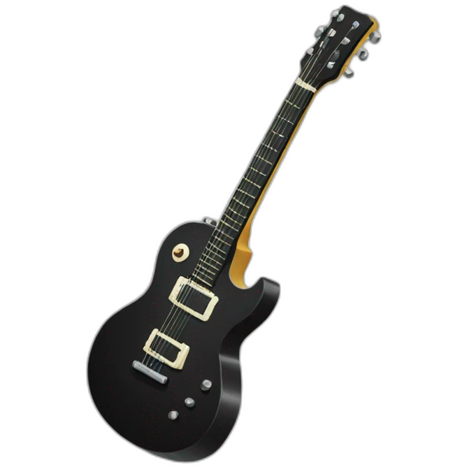 black guitar emoji