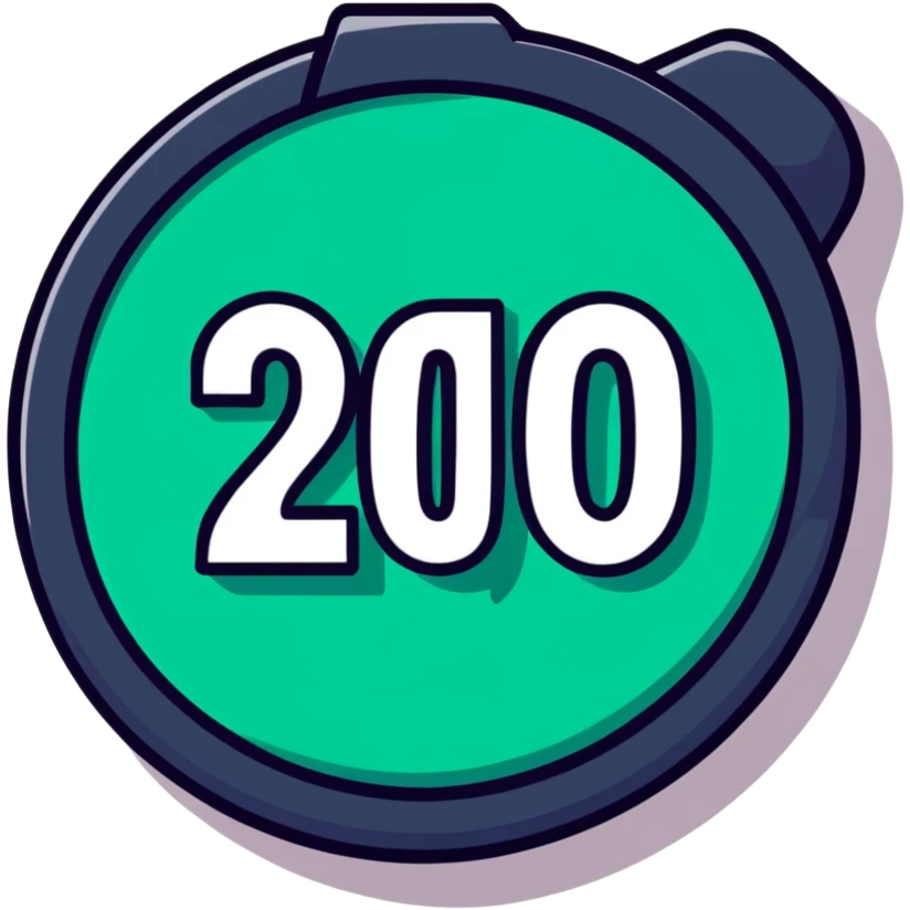 Circular music badge with "2010" text prominently displayed and smartphone emoji