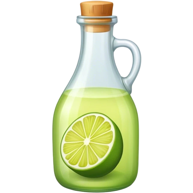 Lime juice bottled emoji