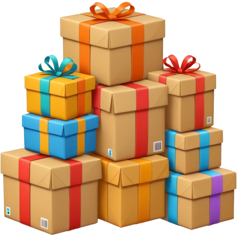 big pile of packages emoji