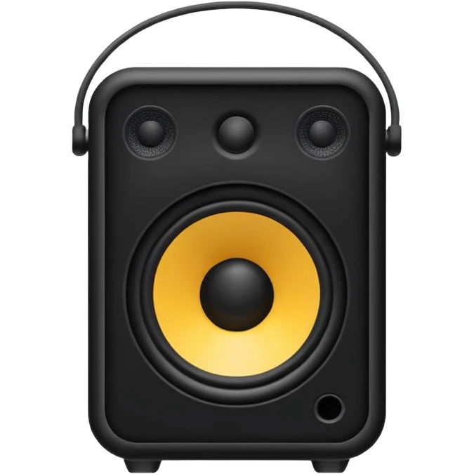 black speaker emoji