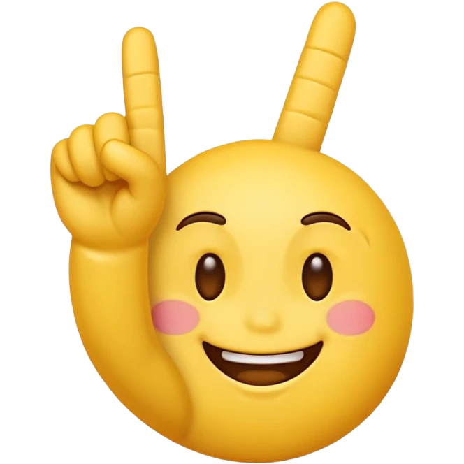 An happy emoji showing middle finger  emoji