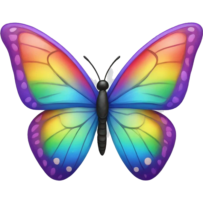 Rainbow butterfly  emoji