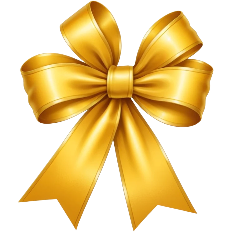 Golden ribbon emoji