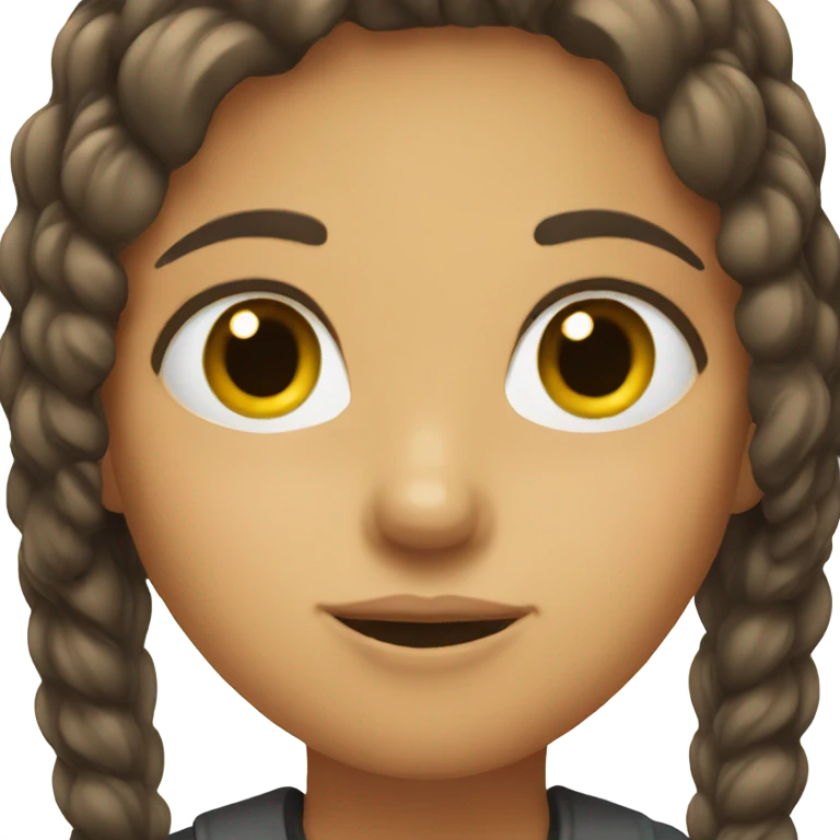 Girl with beard emoji