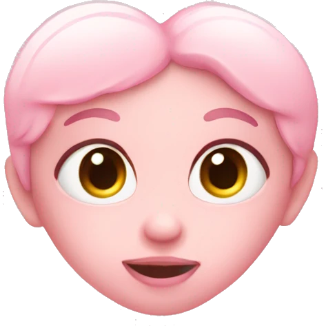 Baby pink heart emoji