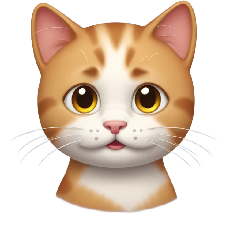 blushing cat emoji