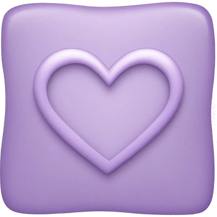 Light purple emoji heart emoji