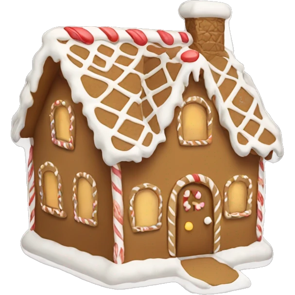 Beige gingerbread house  emoji