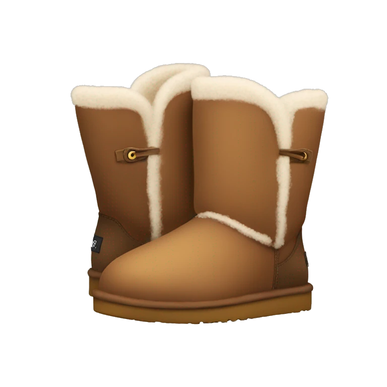 Small Ugg brown Ugg boots emoji
