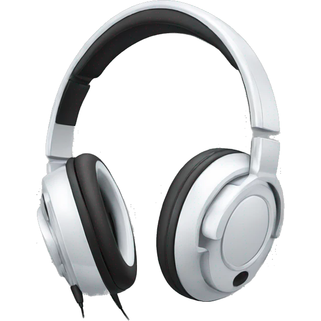 artificial Intelligence Headphones with microphone emoji