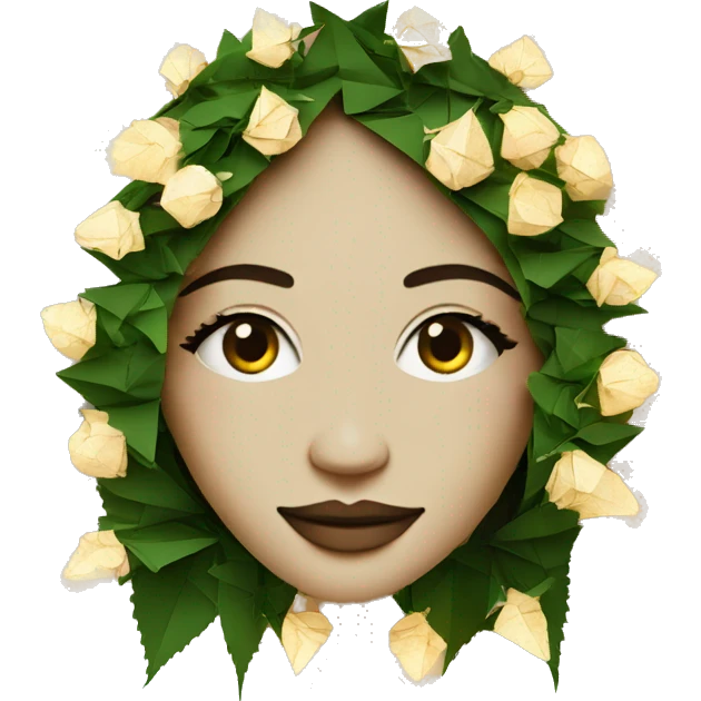  Hemp 420 lady face made of 420 origami newspaper roses hemp leaves lantern fairy lights burning paper and hemp leaves in hair fairy lights emoji