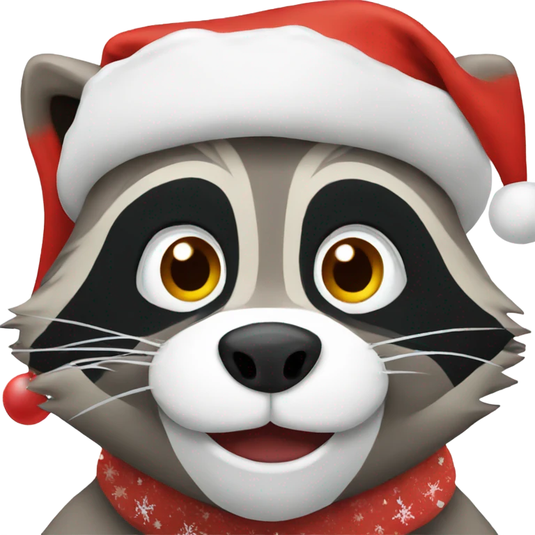 Christmas raccoon  emoji