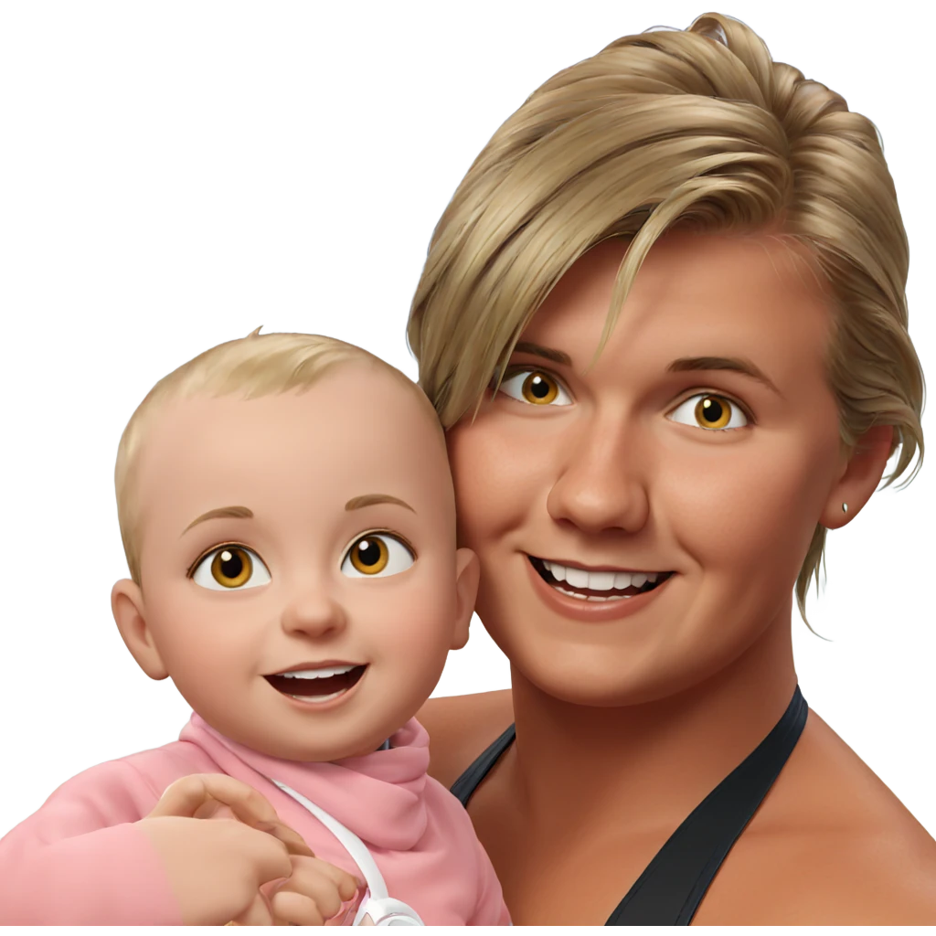 charming baby with a grin emoji