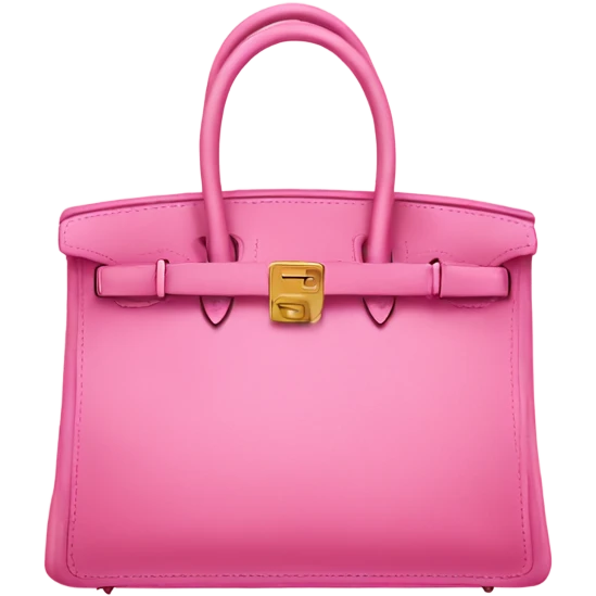 Pink birkin bag emoji