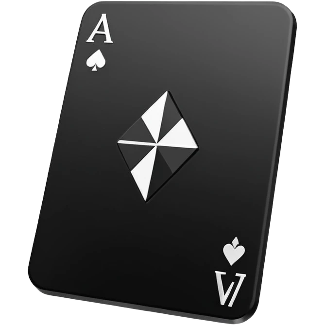 3d diamond shape matte black. diamond shape like on a playing card emoji