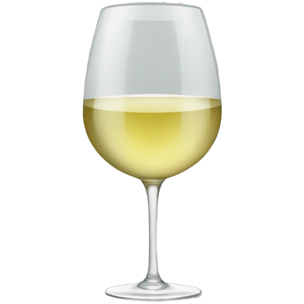Glass of white wine  emoji