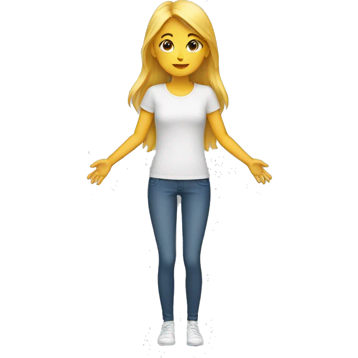 girl with 4 hands emoji