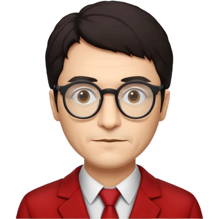 Professor in the la casa de papel TV show emoji