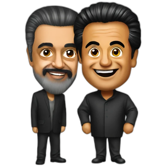 Kamal Hasan and Rajinikanth emoji
