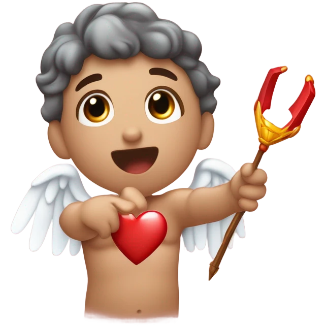 Cupido y su flecha de amor emoji