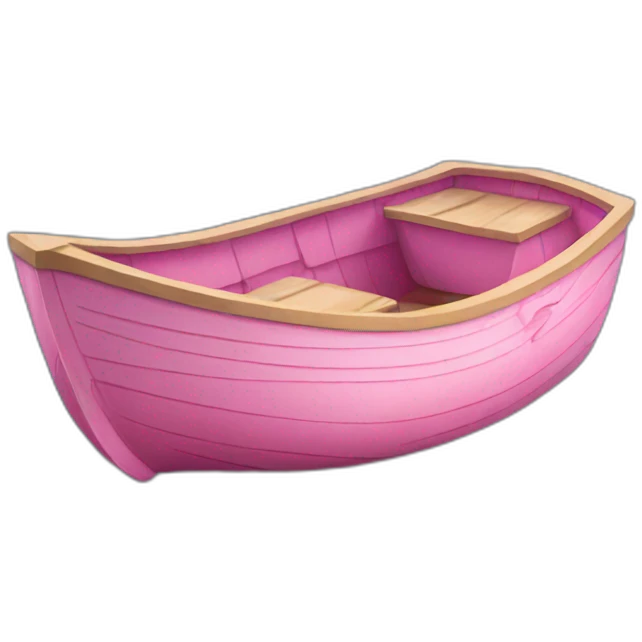 pink boat emoji