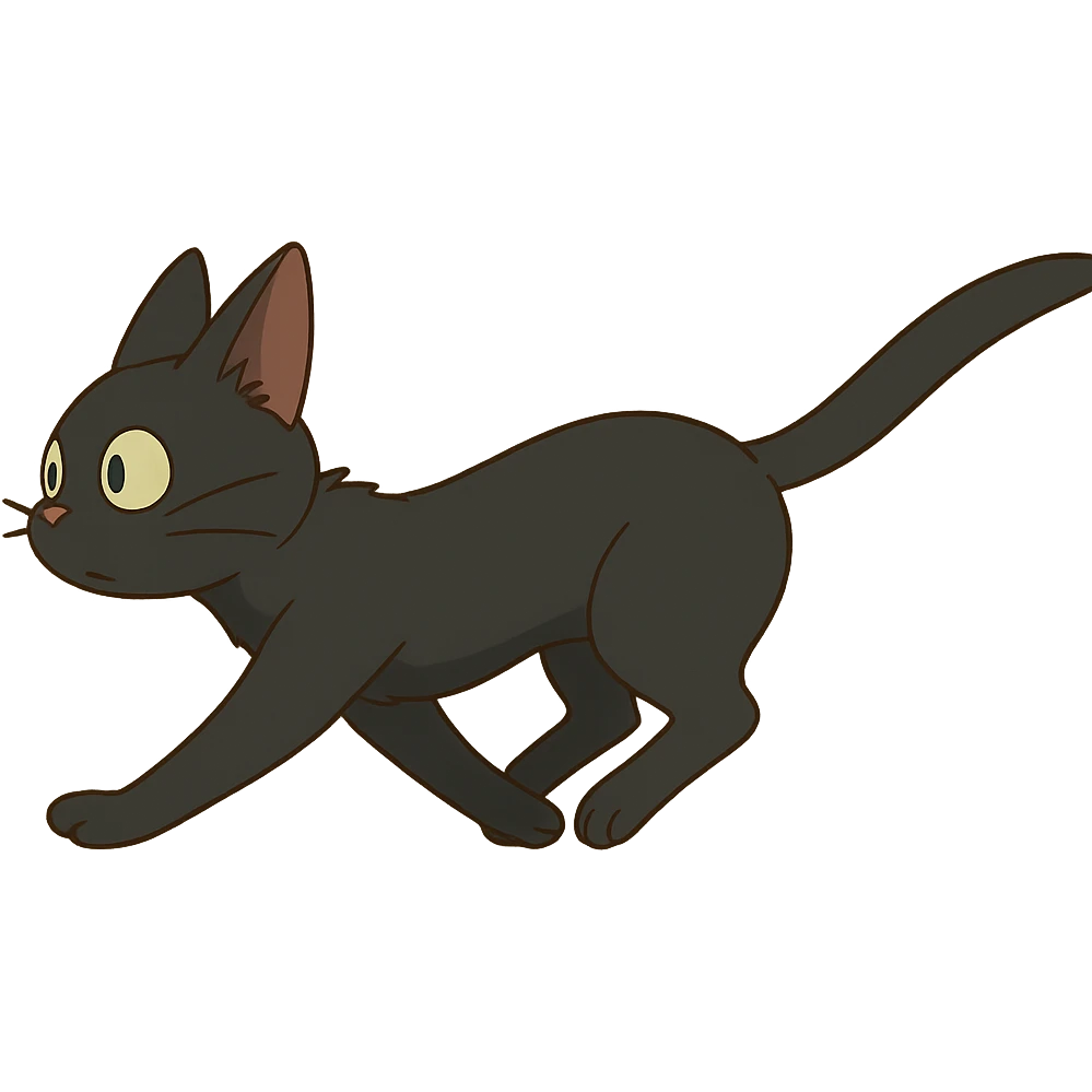 cat running sprite emoji
