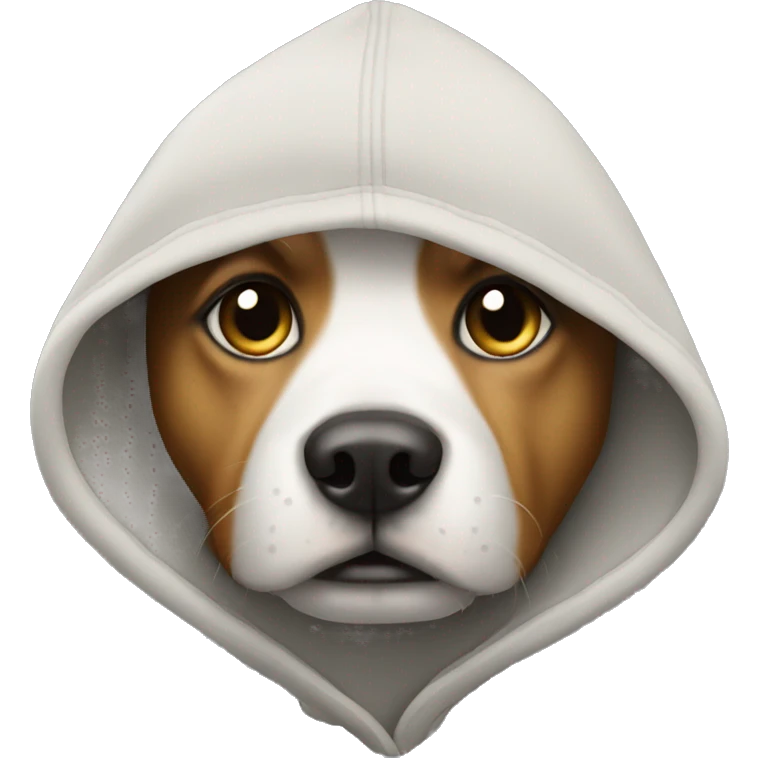 Dog with hoodie emoji