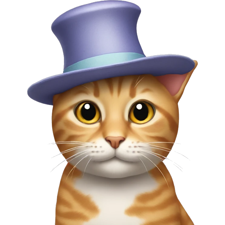 Cat in hat emoji