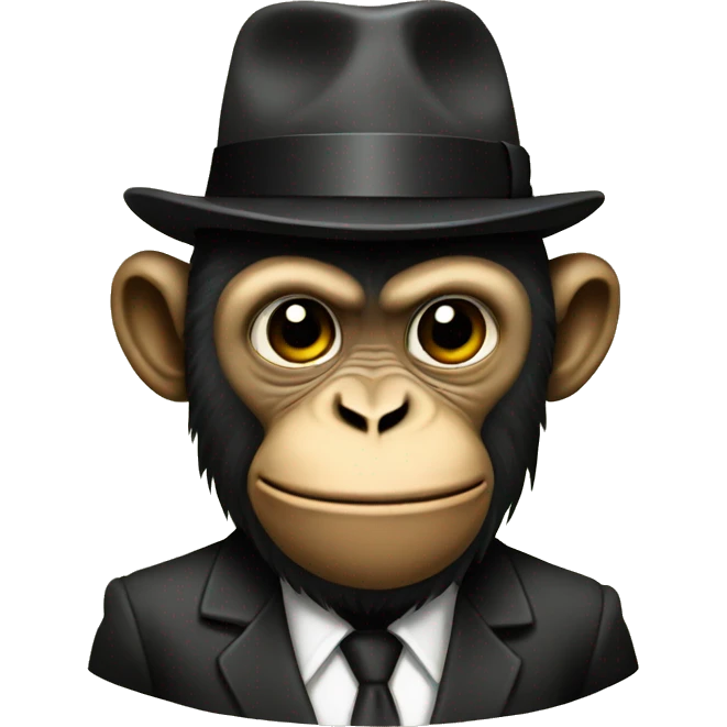 Mafia monkey emoji