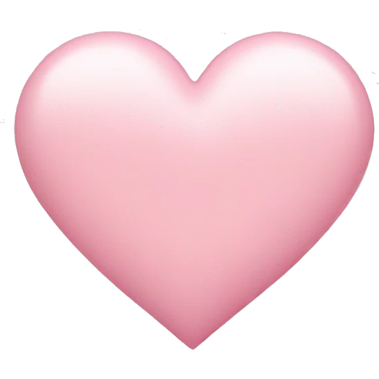 soft pink heart emoji