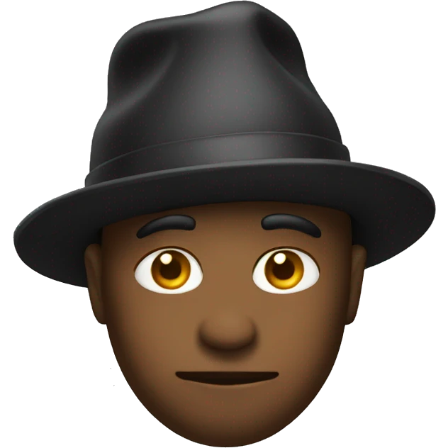 with hat emoji