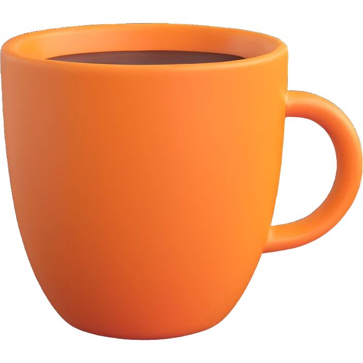 A coffee cup emoji