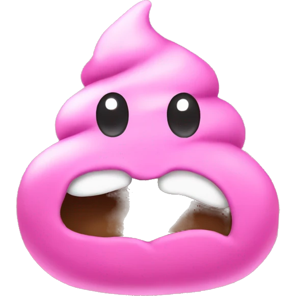 Pink poop emoji  emoji