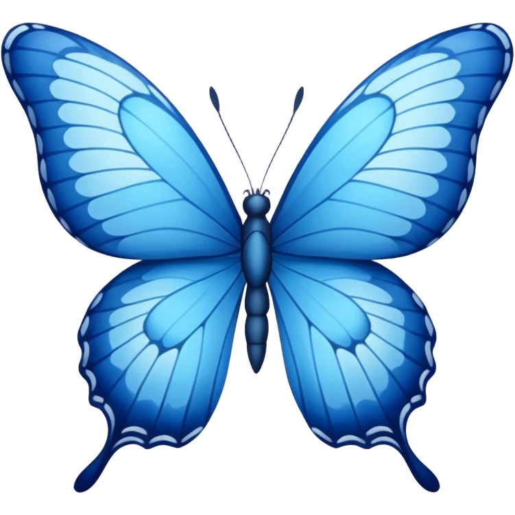 Blue butterfly emoji
